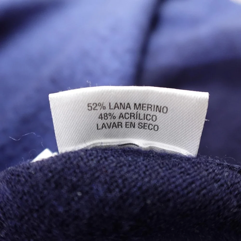 Club‎ Room Sweater Mens 2XL Gray Blue Merino Wool Blend Pullover Crewneck Cozy